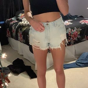 hollister jean shorts